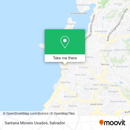 Santana Moveis Usados map