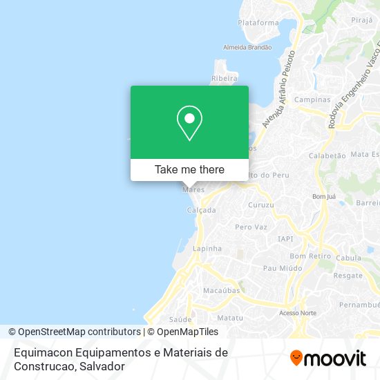 Mapa Equimacon Equipamentos e Materiais de Construcao