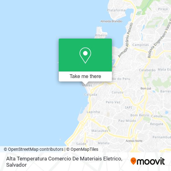 Mapa Alta Temperatura Comercio De Materiais Eletrico