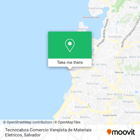 Mapa Tecnocabos Comercio Varejista de Materiais Eletricos