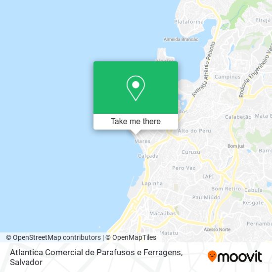 Mapa Atlantica Comercial de Parafusos e Ferragens