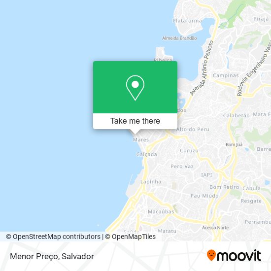 Menor Preço map