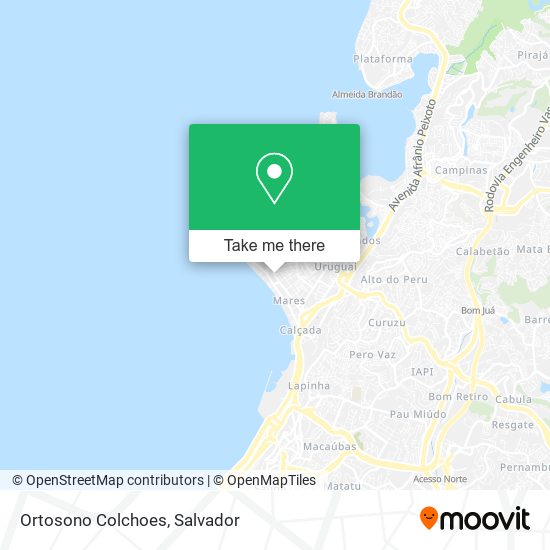 Ortosono Colchoes map
