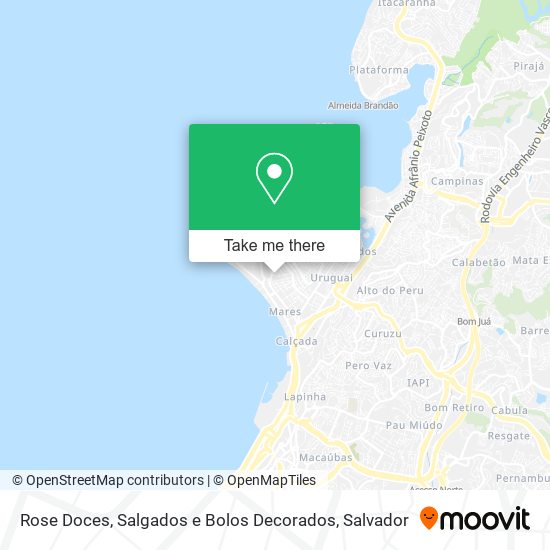Rose Doces, Salgados e Bolos Decorados map