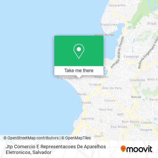 Jtp Comercio E Representacoes De Aparelhos Eletronicos map