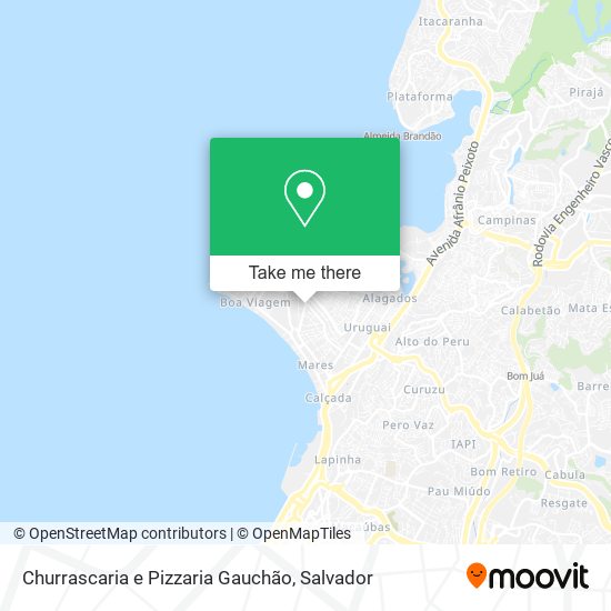 Mapa Churrascaria e Pizzaria Gauchão