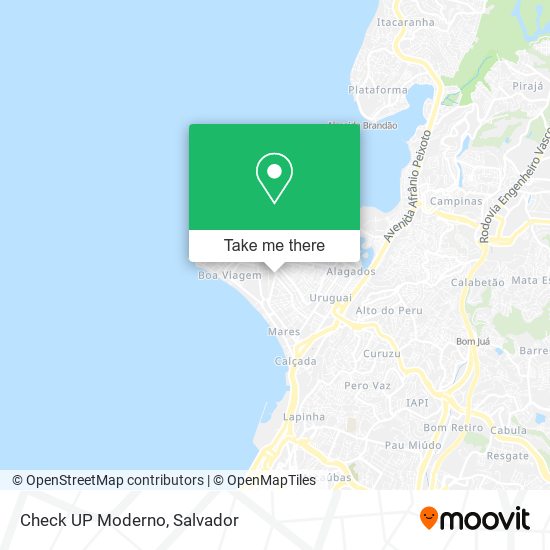 Check UP Moderno map