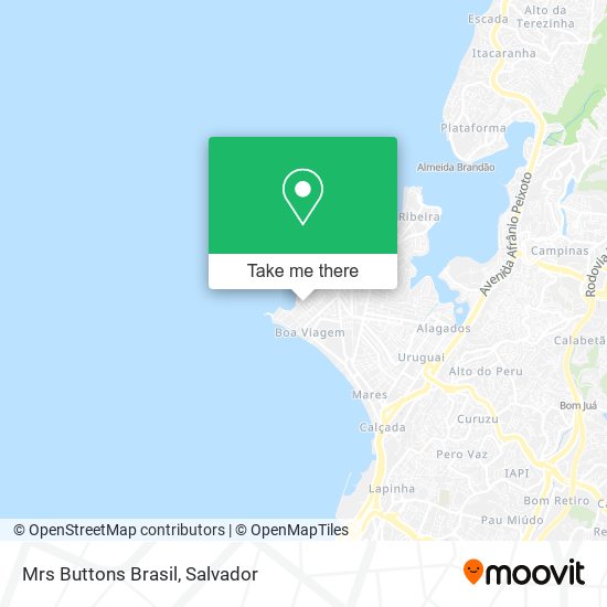 Mapa Mrs Buttons Brasil