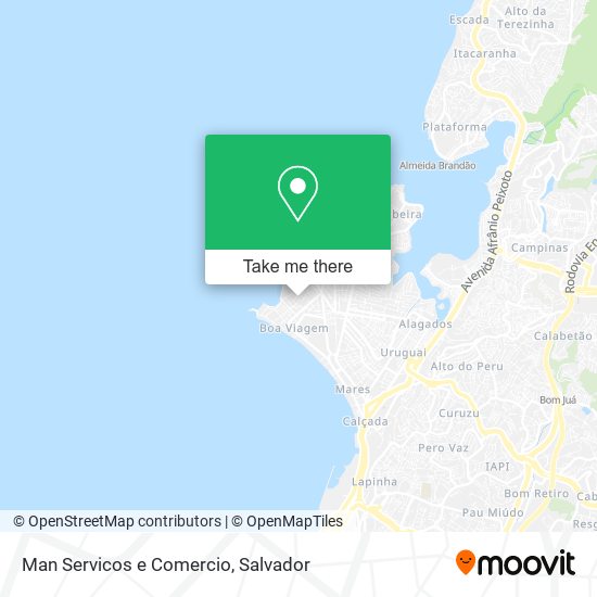 Mapa Man Servicos e Comercio