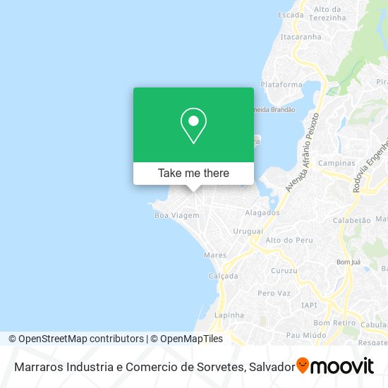 Mapa Marraros Industria e Comercio de Sorvetes