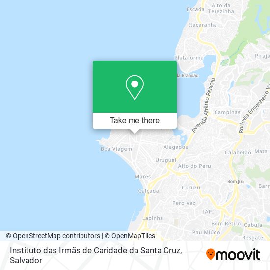 Mapa Instituto das Irmãs de Caridade da Santa Cruz