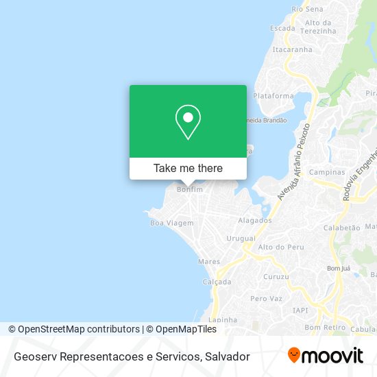 Mapa Geoserv Representacoes e Servicos