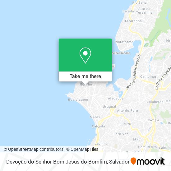 Mapa Devoção do Senhor Bom Jesus do Bomfim