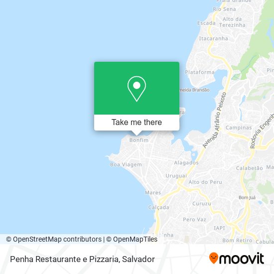 Mapa Penha Restaurante e Pizzaria