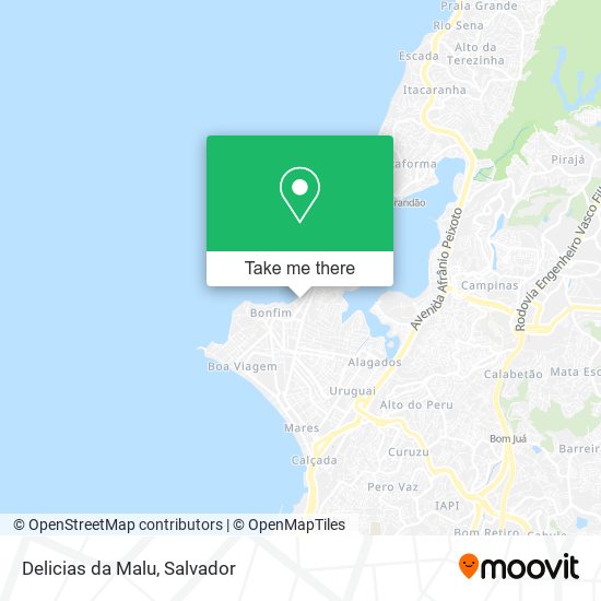 Delicias da Malu map