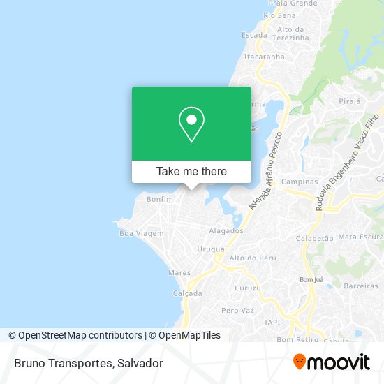 Bruno Transportes map