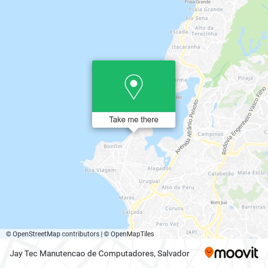 Mapa Jay Tec Manutencao de Computadores