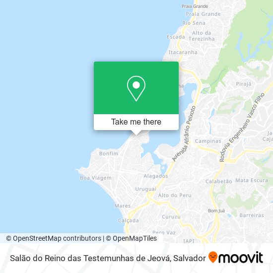Salão do Reino das Testemunhas de Jeová map