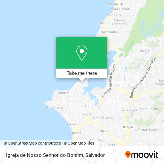 Mapa Igreja de Nosso Senhor do Bonfim