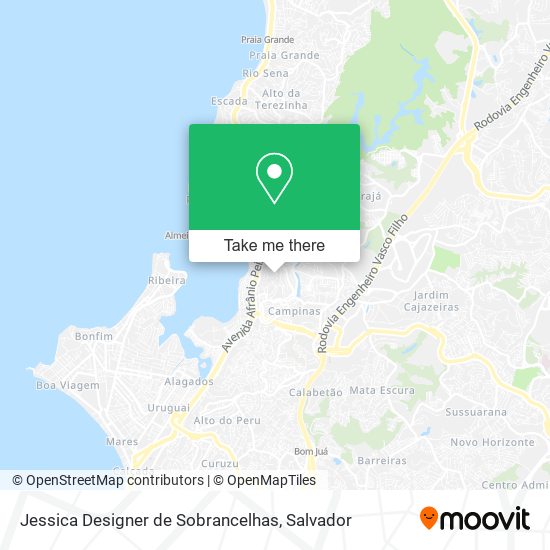 Mapa Jessica Designer de Sobrancelhas