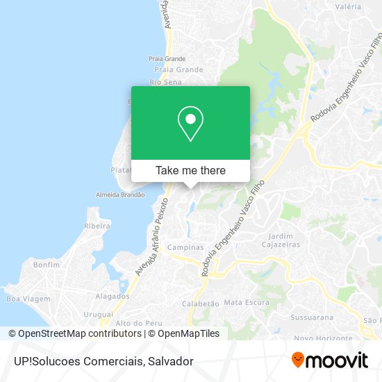 Mapa UP!Solucoes Comerciais