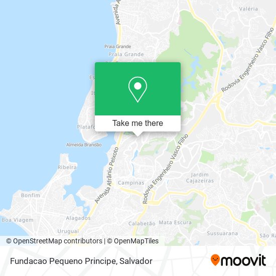 Mapa Fundacao Pequeno Principe