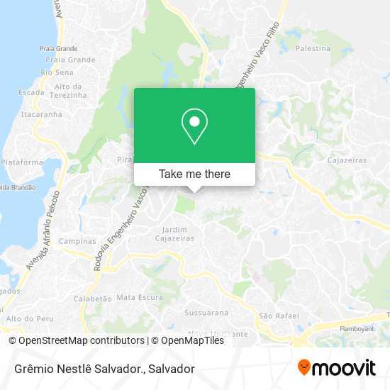 Grêmio Nestlê Salvador. map