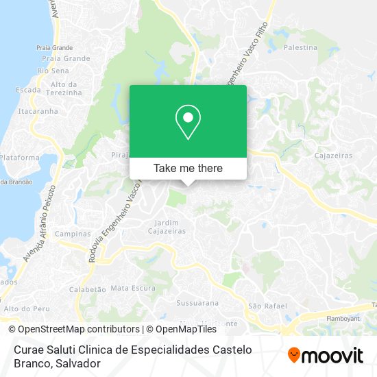 Mapa Curae Saluti Clinica de Especialidades Castelo Branco