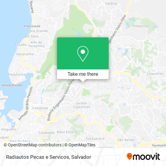 Mapa Radiautos Pecas e Servicos