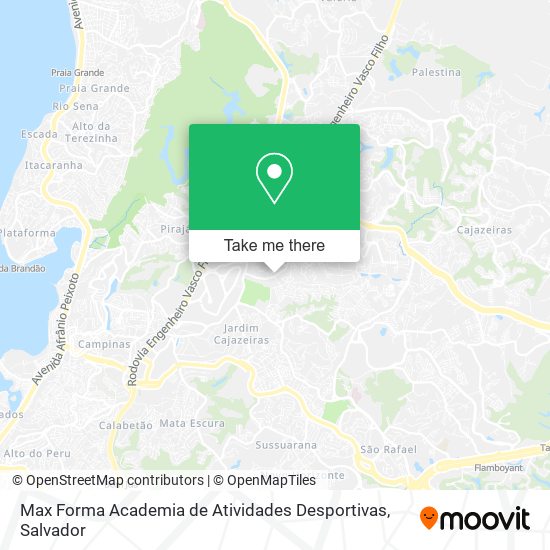 Mapa Max Forma Academia de Atividades Desportivas