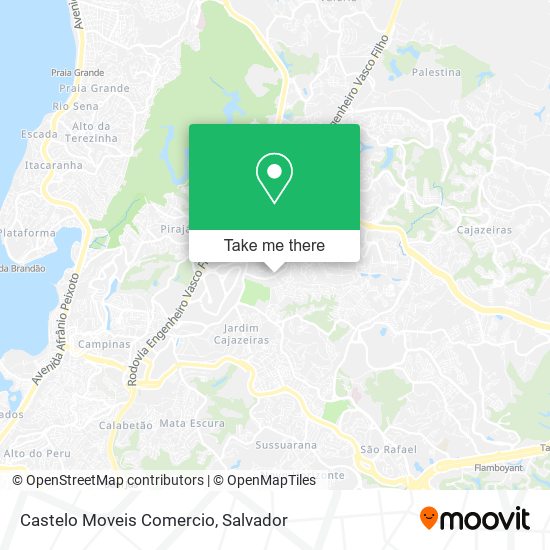 Mapa Castelo Moveis Comercio