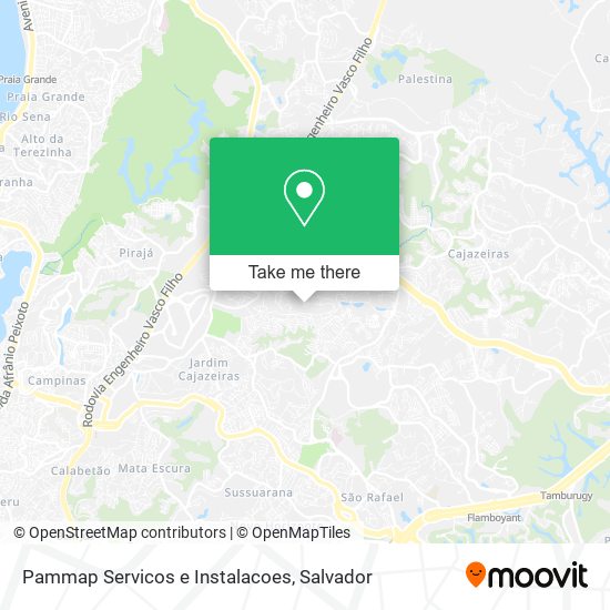 Pammap Servicos e Instalacoes map