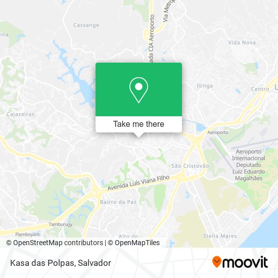 Kasa das Polpas map