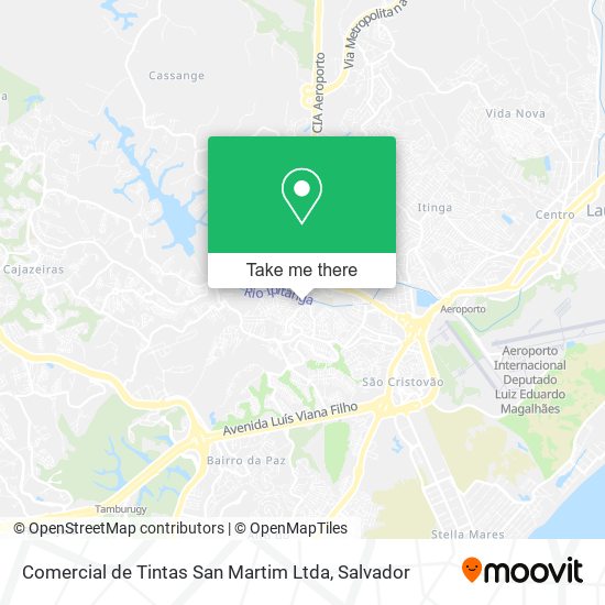 Mapa Comercial de Tintas San Martim Ltda