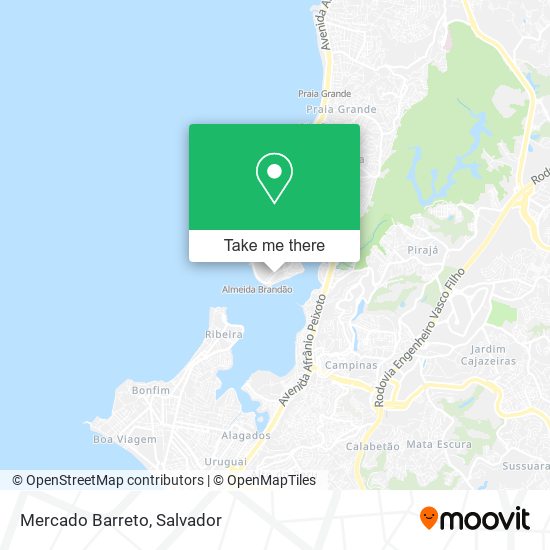Mercado Barreto map