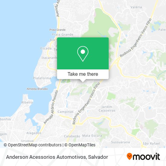 Anderson Acessorios Automotivos map