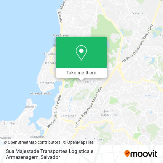 Mapa Sua Majestade Transportes Logistica e Armazenagem