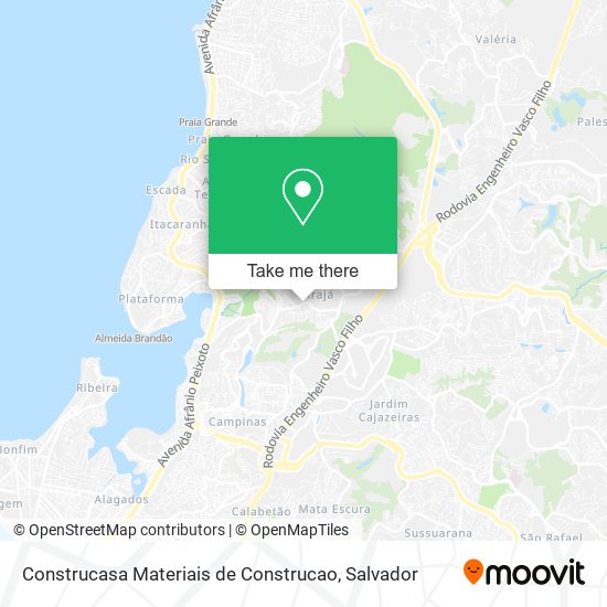 Construcasa Materiais de Construcao map