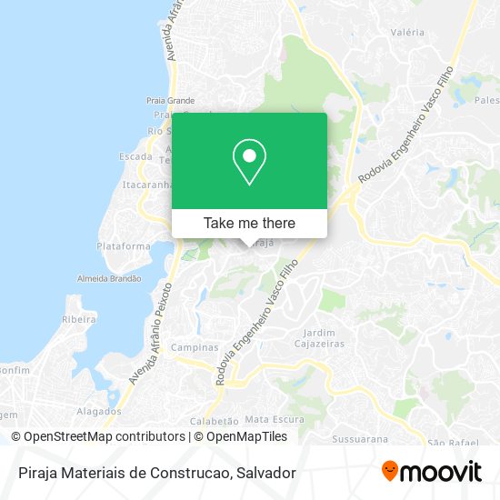 Mapa Piraja Materiais de Construcao