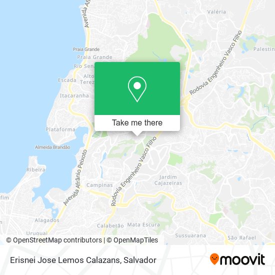 Erisnei Jose Lemos Calazans map