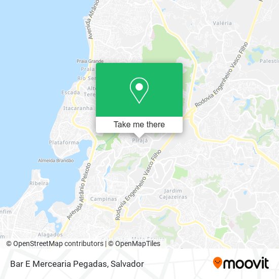 Mapa Bar E Mercearia Pegadas