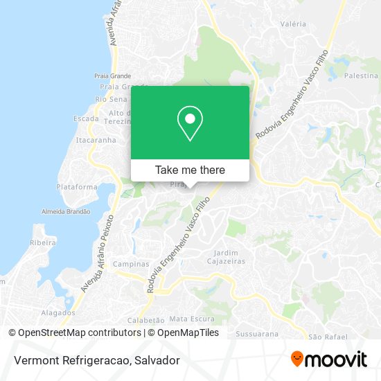 Mapa Vermont Refrigeracao