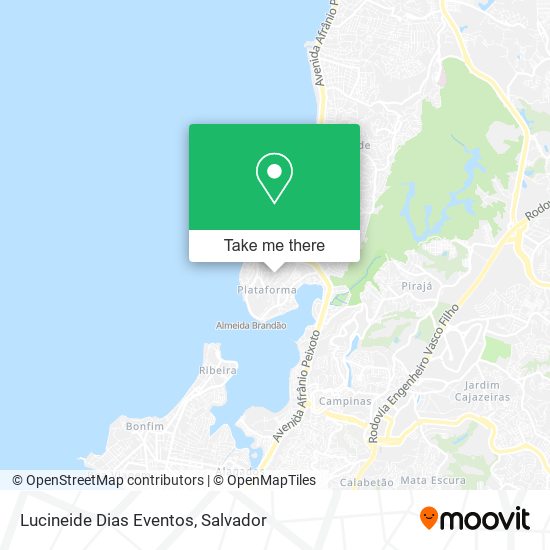 Mapa Lucineide Dias Eventos