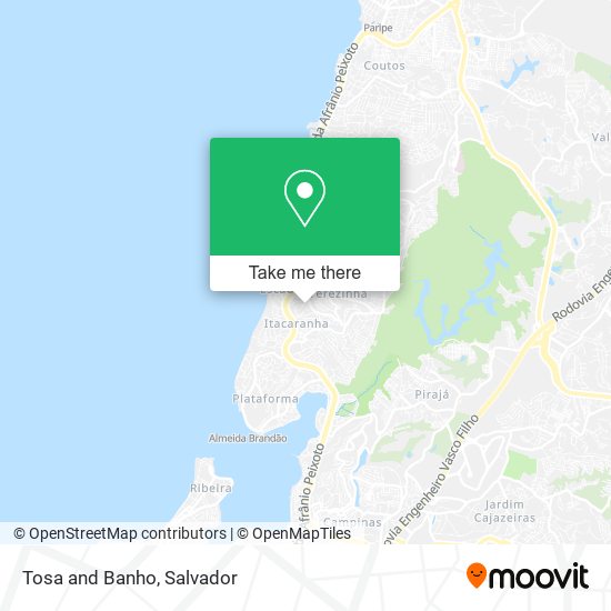 Tosa and Banho map