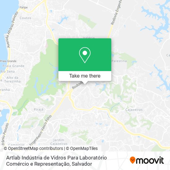 Mapa Artlab Indústria de Vidros Para Laboratório Comércio e Representação