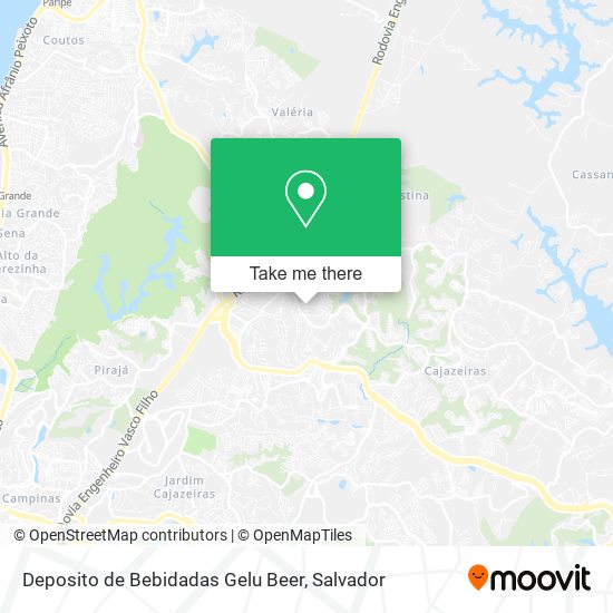 Deposito de Bebidadas Gelu Beer map