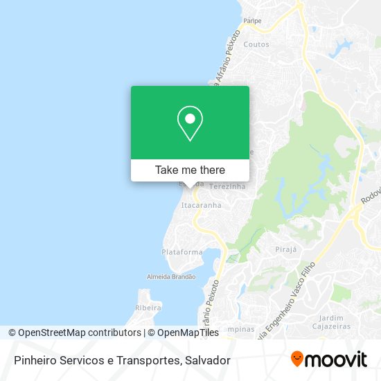 Pinheiro Servicos e Transportes map