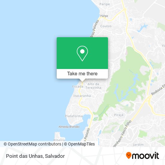 Point das Unhas map