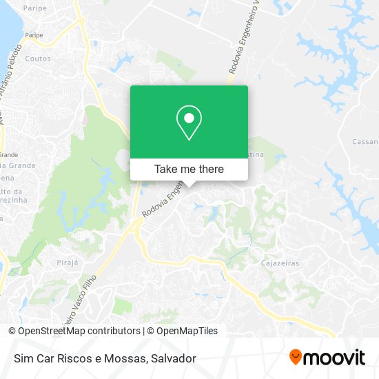 Mapa Sim Car Riscos e Mossas