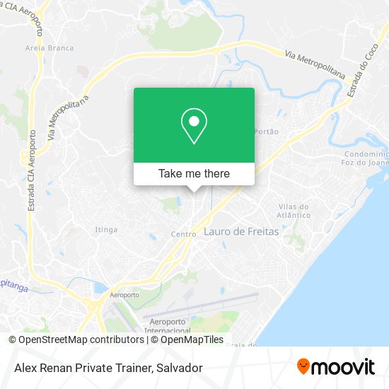 Mapa Alex Renan Private Trainer